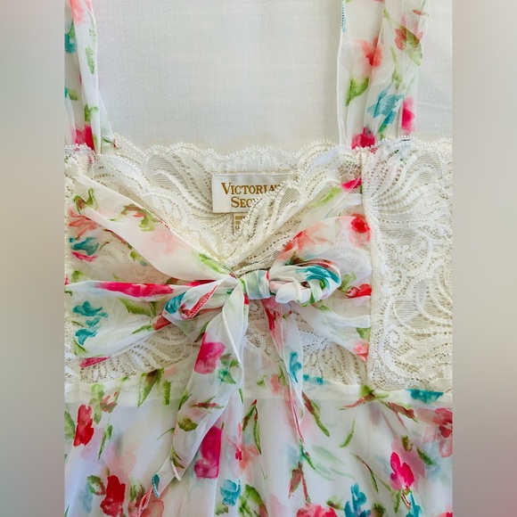 Vintage Rare Victoria Secret White Floral Fairy Slip Dress - Picture 3 of 6